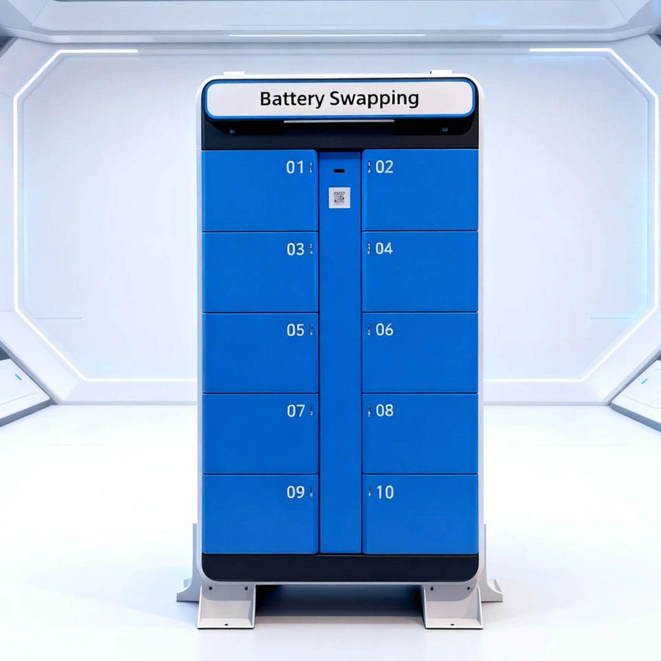 Lithium-Ion E-Bike Battery Swap Station